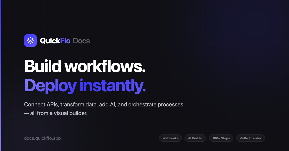 QuickFlo Docs | QuickFlo Docs